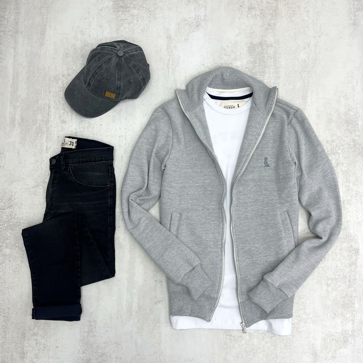 CAMPERA BOSTON GRIS OSCURO MELANGE