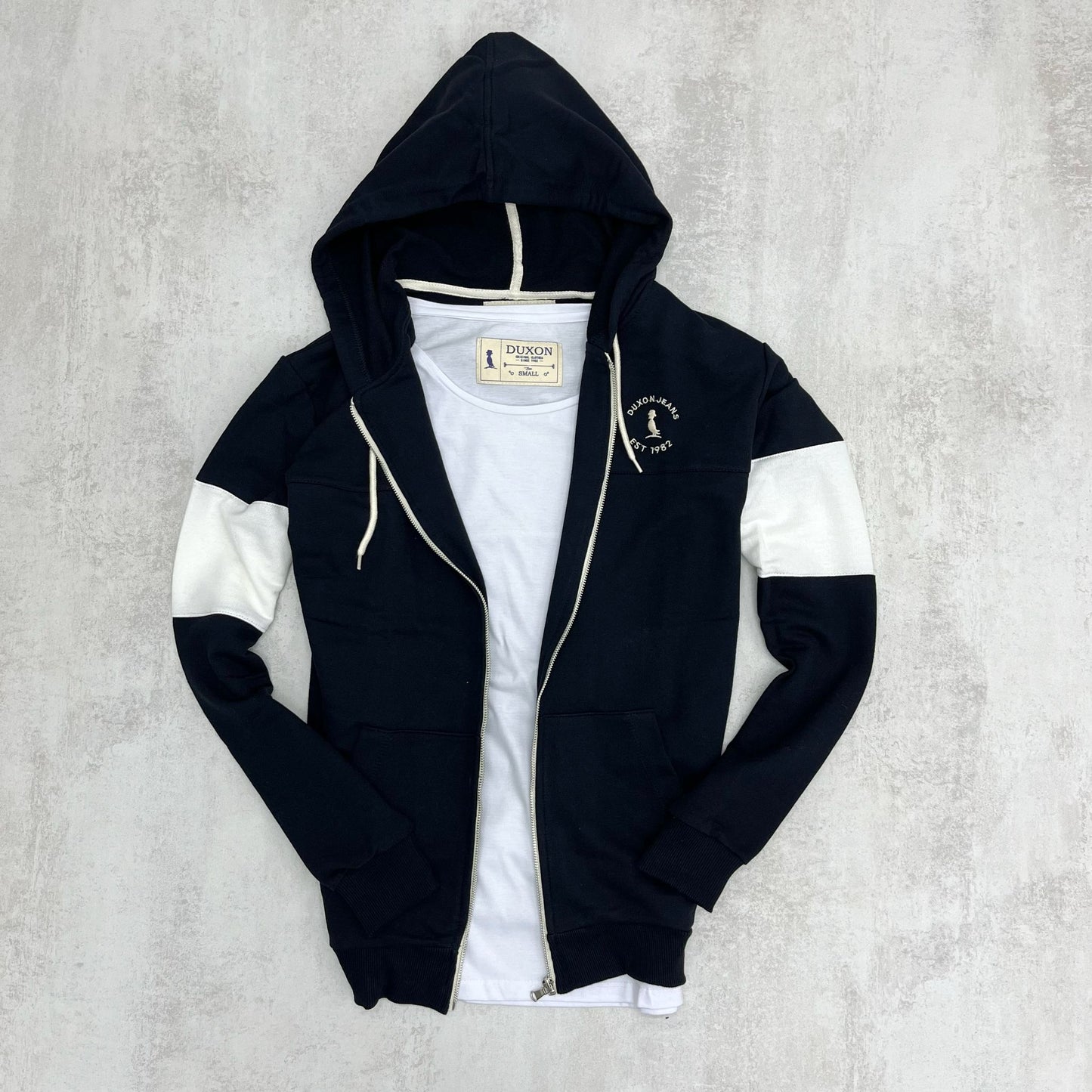 CAMPERA DUBAI NEGRO Y BLANCO