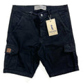 BERMUDA CARGO DE GABARDINA COLOR NEGRO