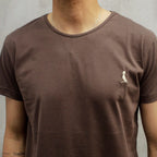 REMERA BASICA MARRON