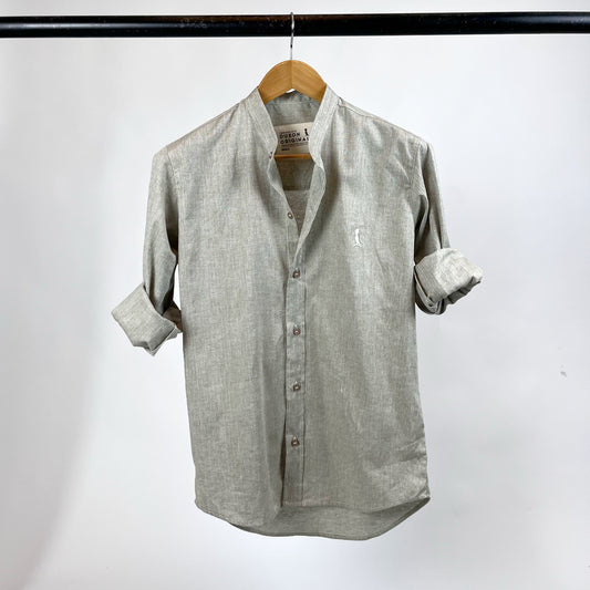 Camisa mao color verde claro