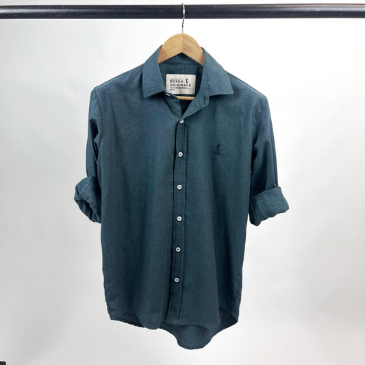 Camisa lisa verde petroleo