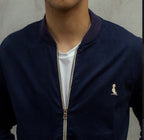 BOMBER ARIZONA DE GABARDINA AZUL MARINO