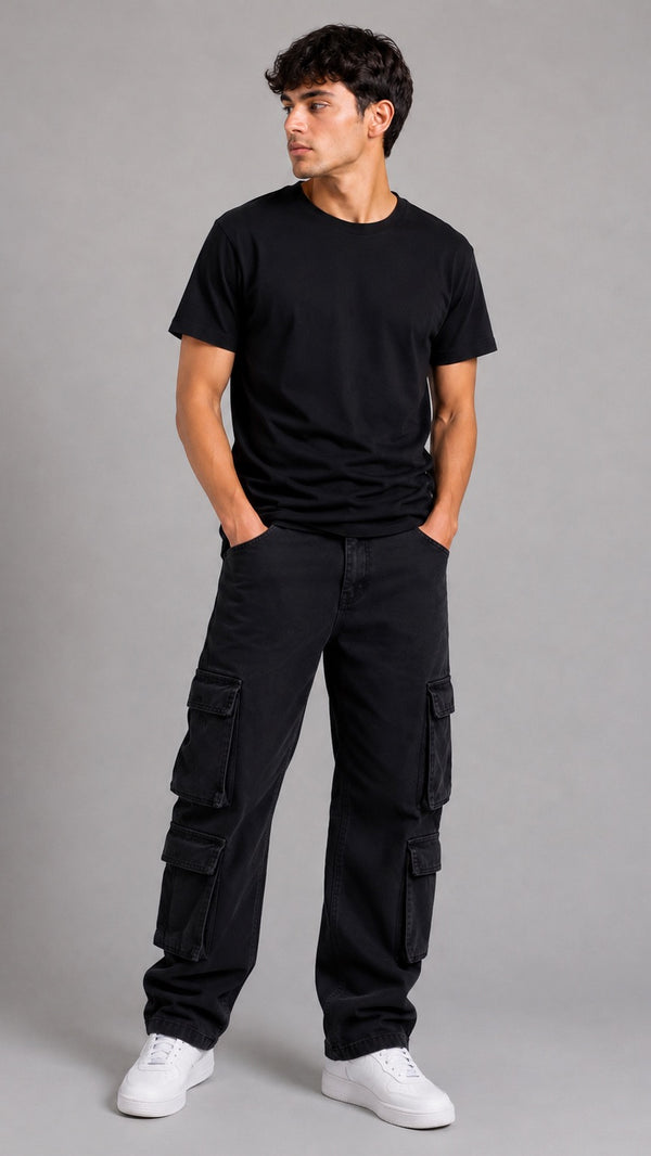 Denim Cargo Cuatro Bolsillos