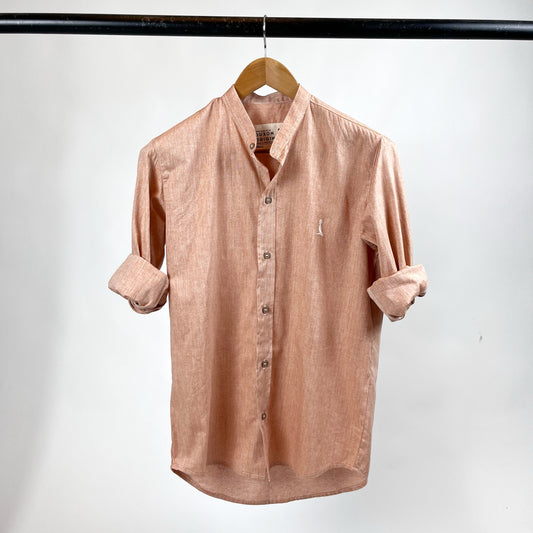 Camisa MAO en algodón color ladrillo