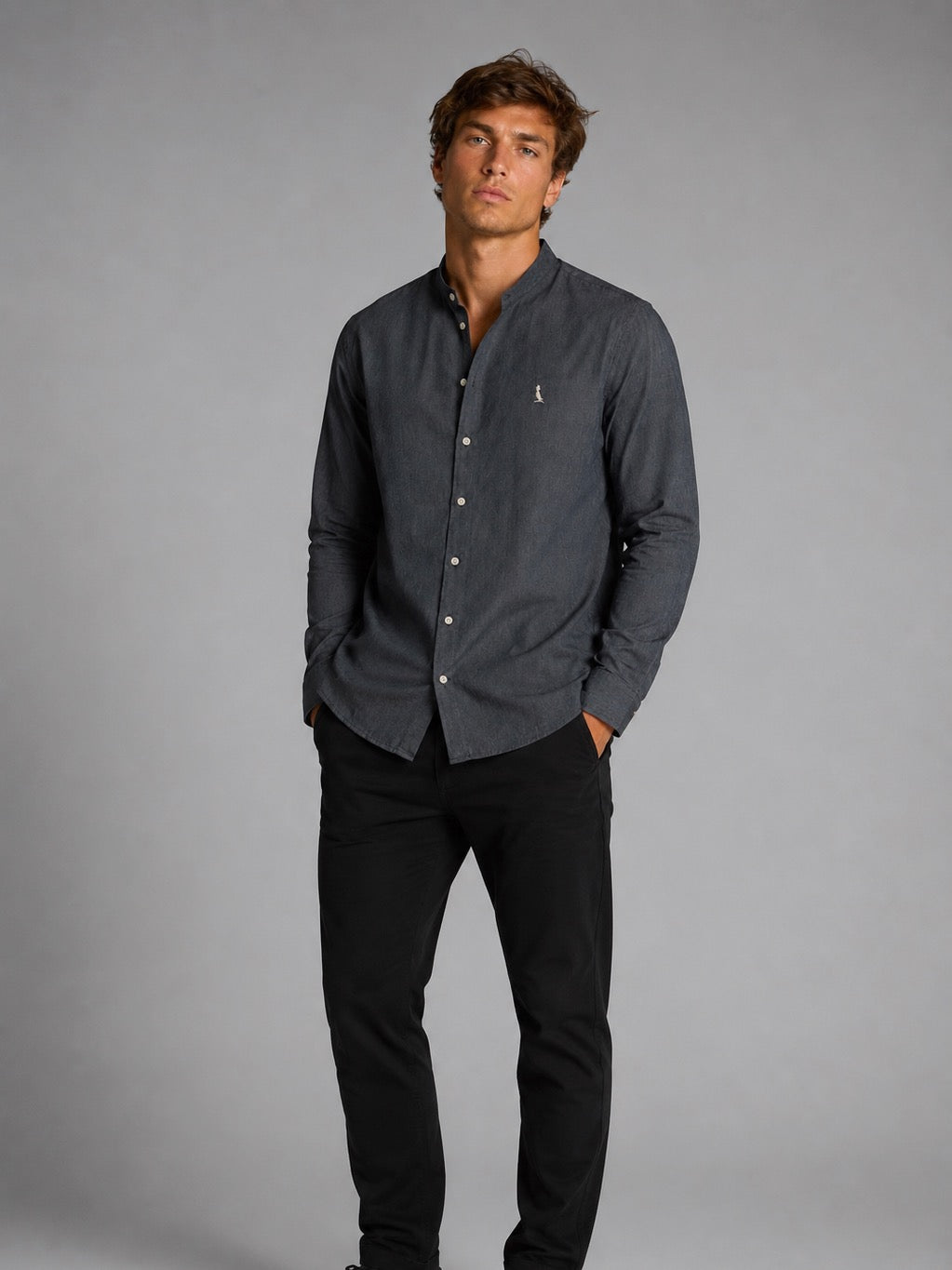 Camisa Cuello Italiano