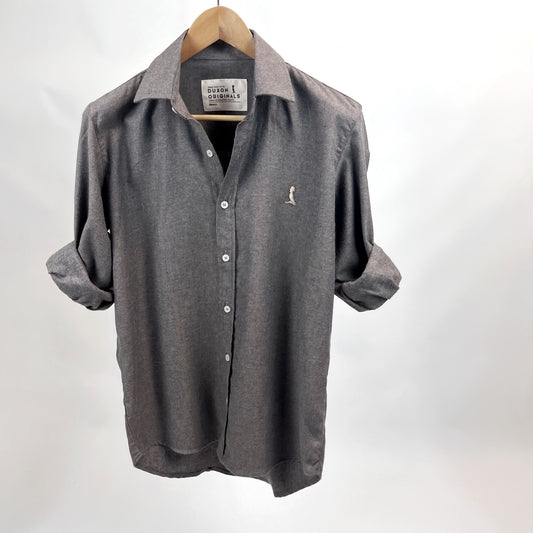 Camisa lisa gris “SNOW”