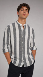CAMISA MAO, RAYA ANCHA.
