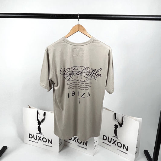 Remera doble estampa “Ibiza” color beige
