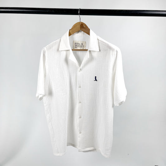 Camisa Manga Corta MUSELINA blanco
