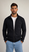 Campera BOSTON con corte color Negro