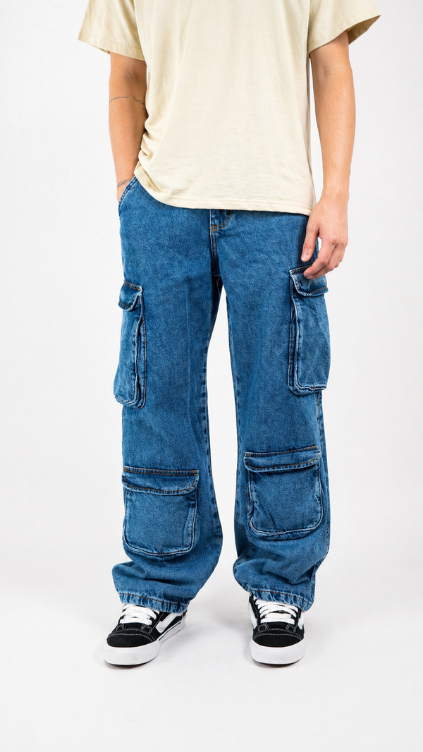 DENIM DUXON DOBLE CARGO