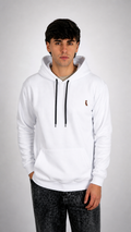 HOODIE WITHE, BLACK LOGO