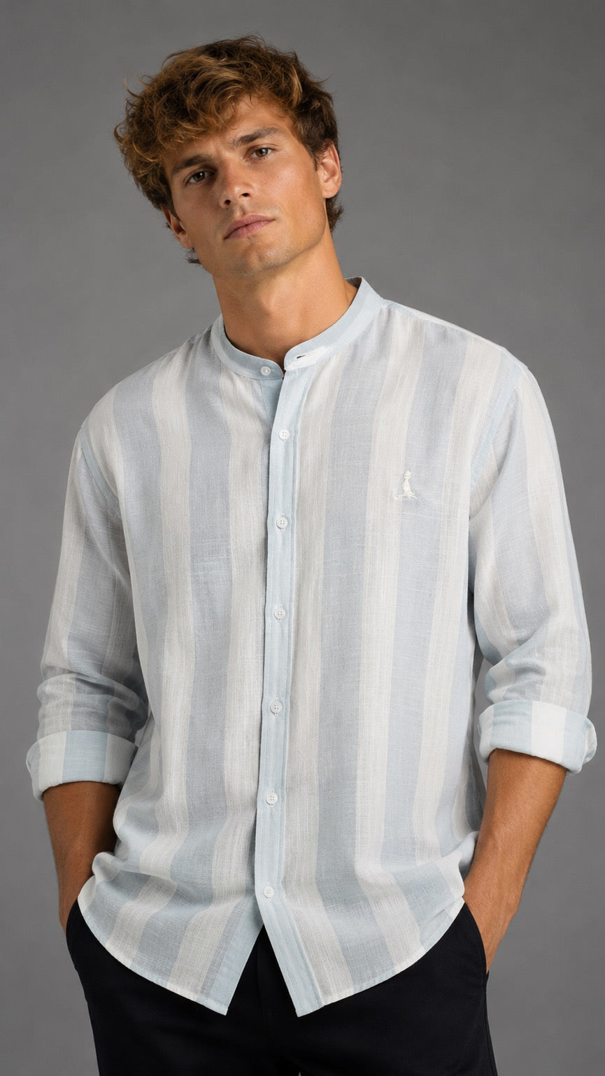 CAMISA MAO, RAYA ANCHA.