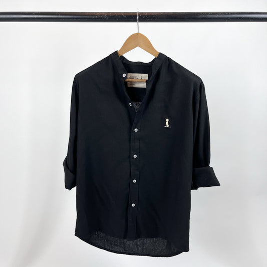 CAMISA Mao de Lino color Negra
