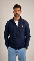 Campera BOSTON con corte azul marino