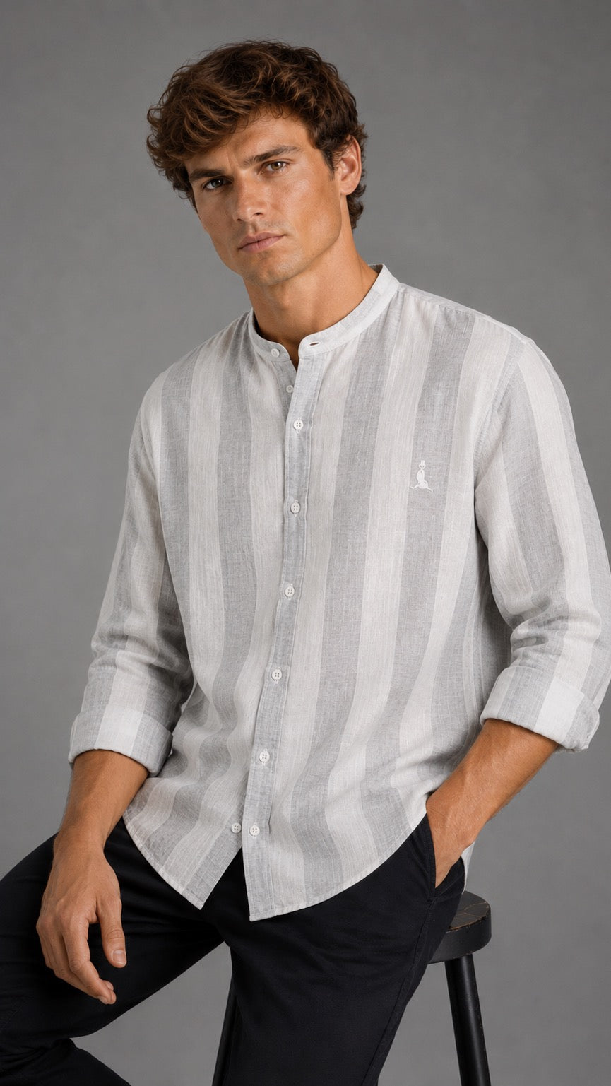 CAMISA MAO, RAYA ANCHA.