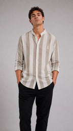 CAMISA MAO, RAYA ANCHA.