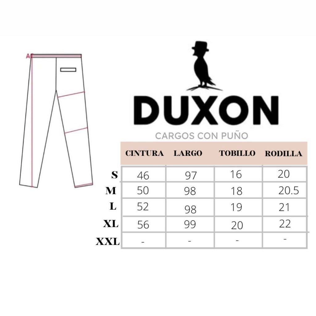 PANTALON CARGO CON PUÑO EN GABARDINA NEGRO