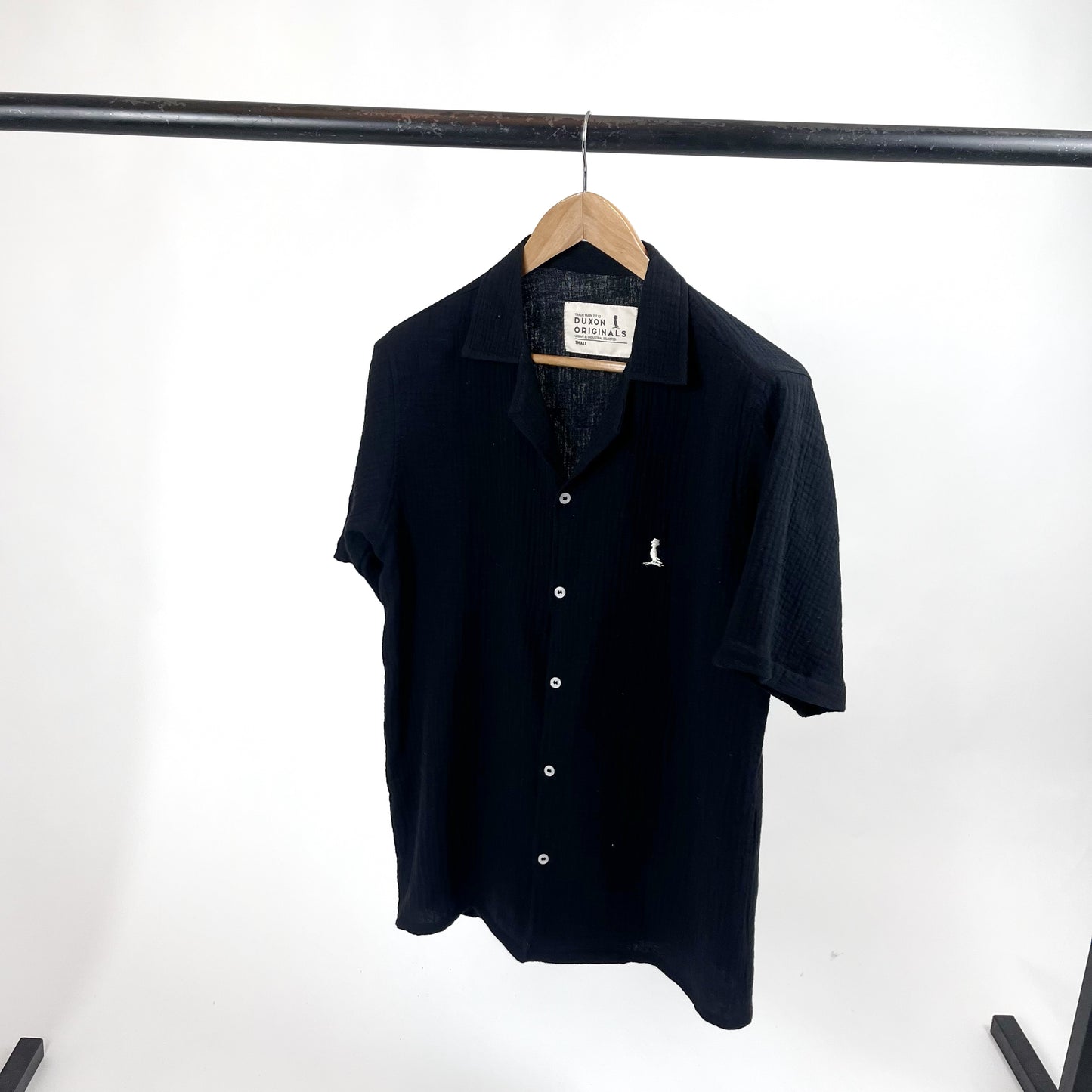 Camisa manga corta MUSELINA Negro