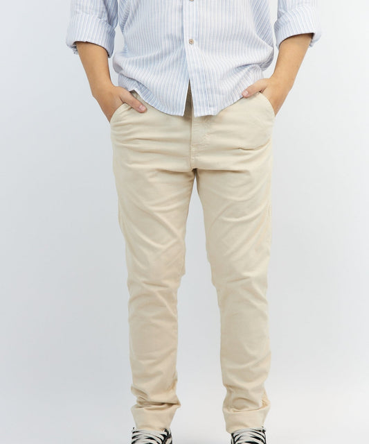 PANTALON DE VESTIR COLOR ARENA