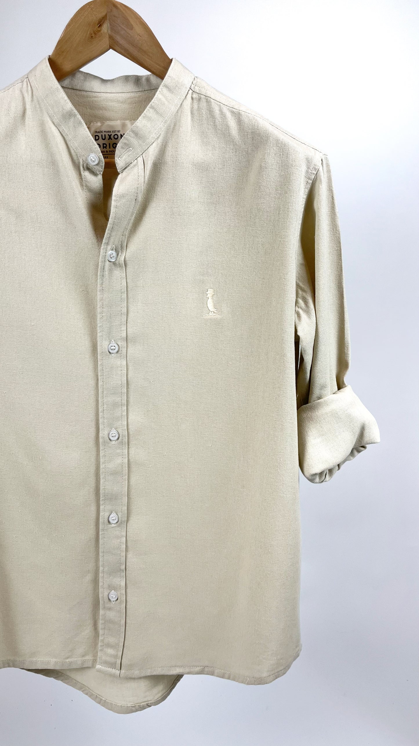 CAMISA Mao en Lino Beige