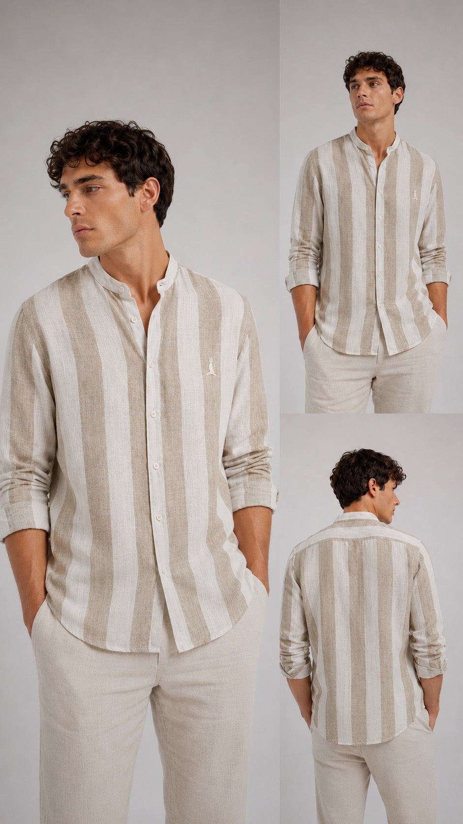 CAMISA MAO, RAYA ANCHA.