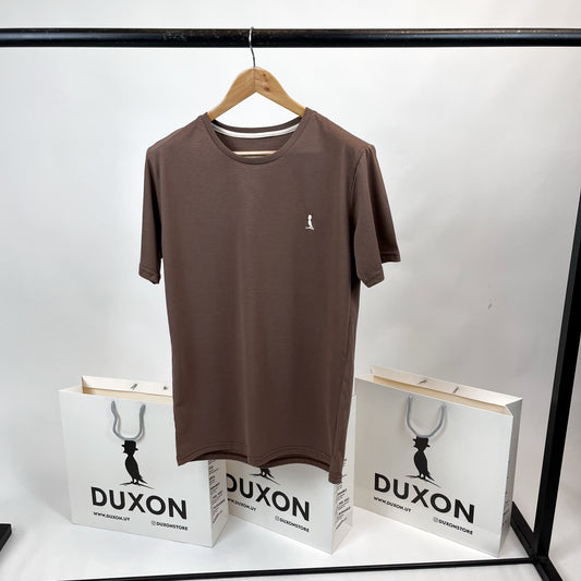 Remera Básica Duxon color marron