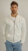 Campera BOSTON con corte color Blanca