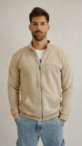 Campera BOSTON con corte color Beige