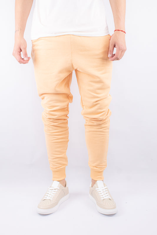 PANTALON JOGGER CON PUÑO NARANJA