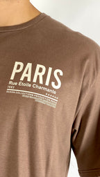 Remera doble estampa PARIS.