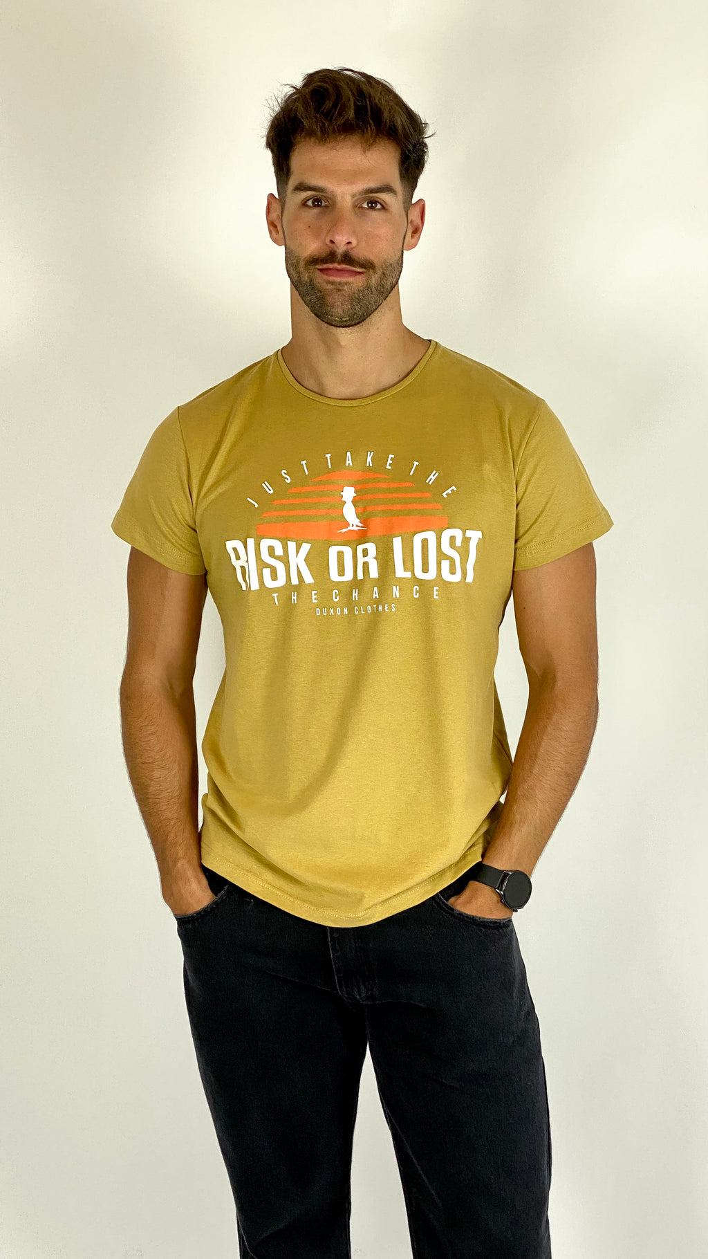 Remera amarilla manga corta