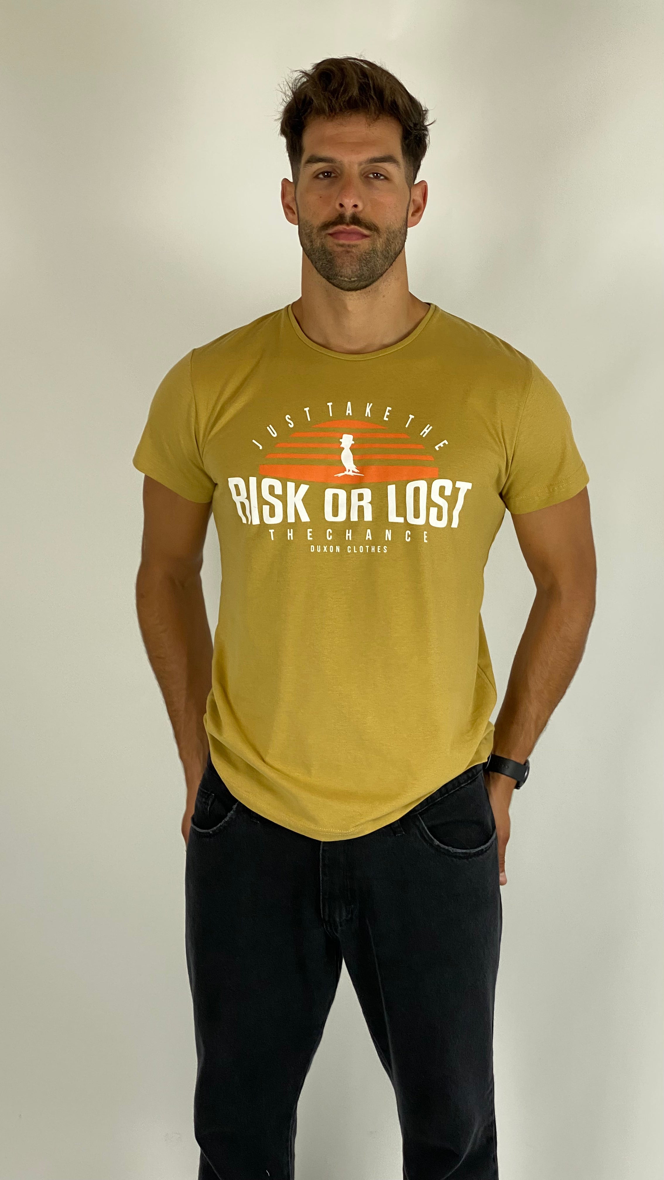 Remera amarilla manga corta