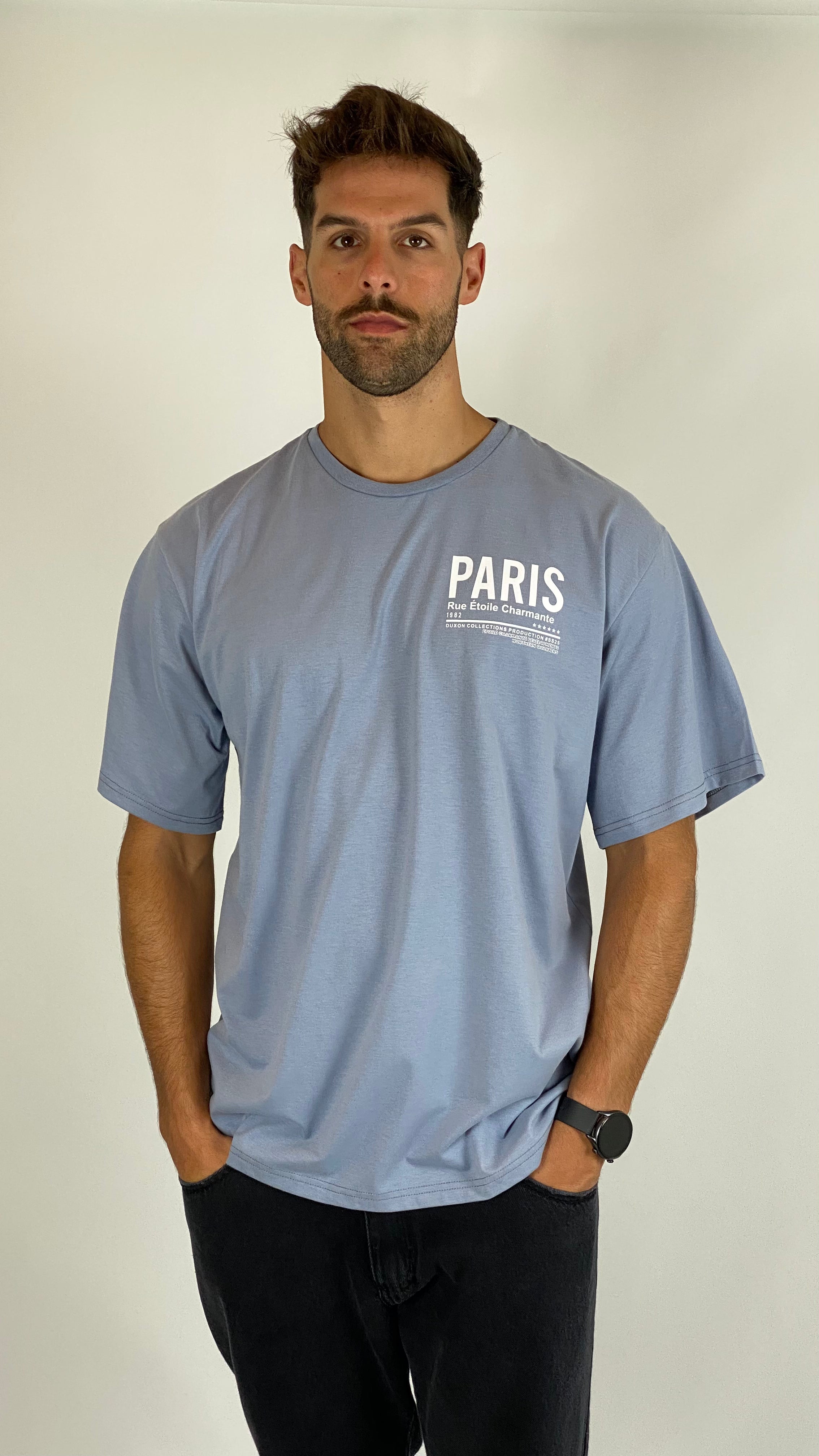 Remera Paris doble estampa