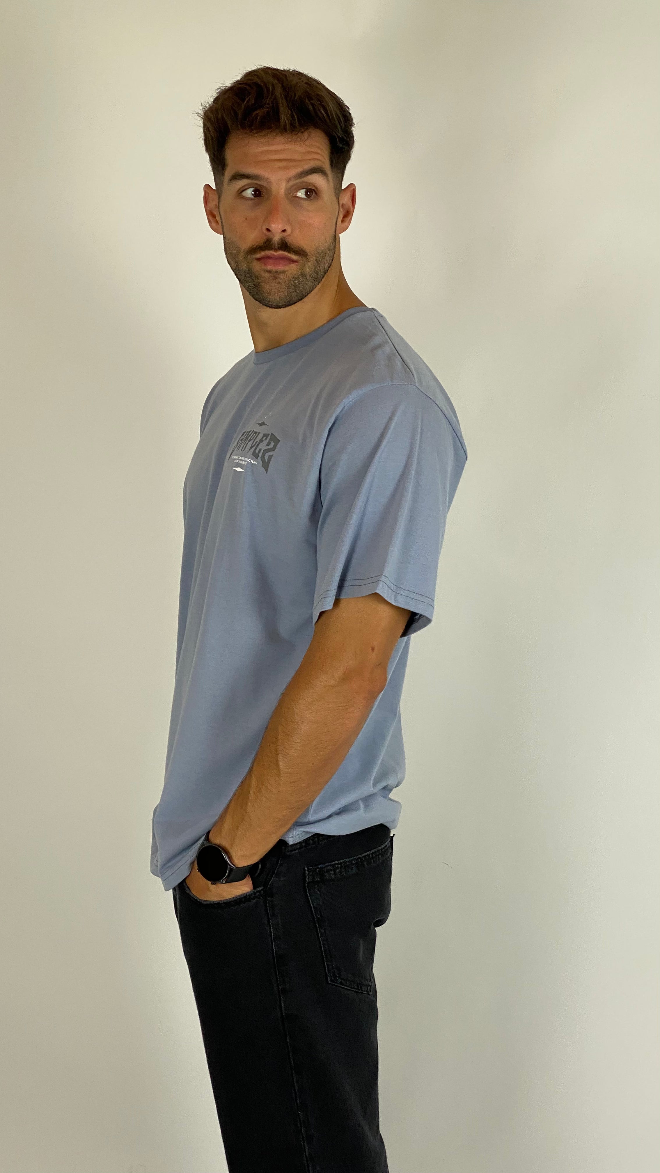 Remera Manga corta azul SAMPLE