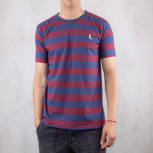 REMERA A RAYAS CUELLO A LA BASE