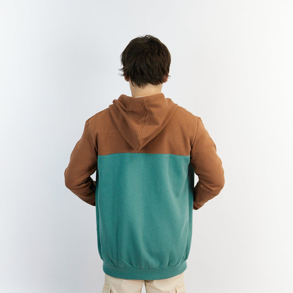 CAMPERA ALASKA MARRON Y VERDE