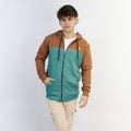 CAMPERA ALASKA MARRON Y VERDE