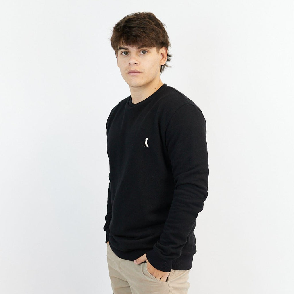 BUZO DE PUNTO A LA BASE COLOR NEGRO