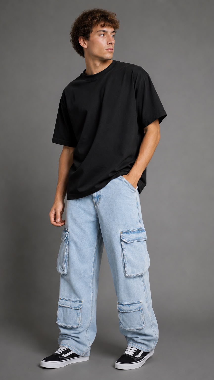 DENIM DUXON DOBLE CARGO