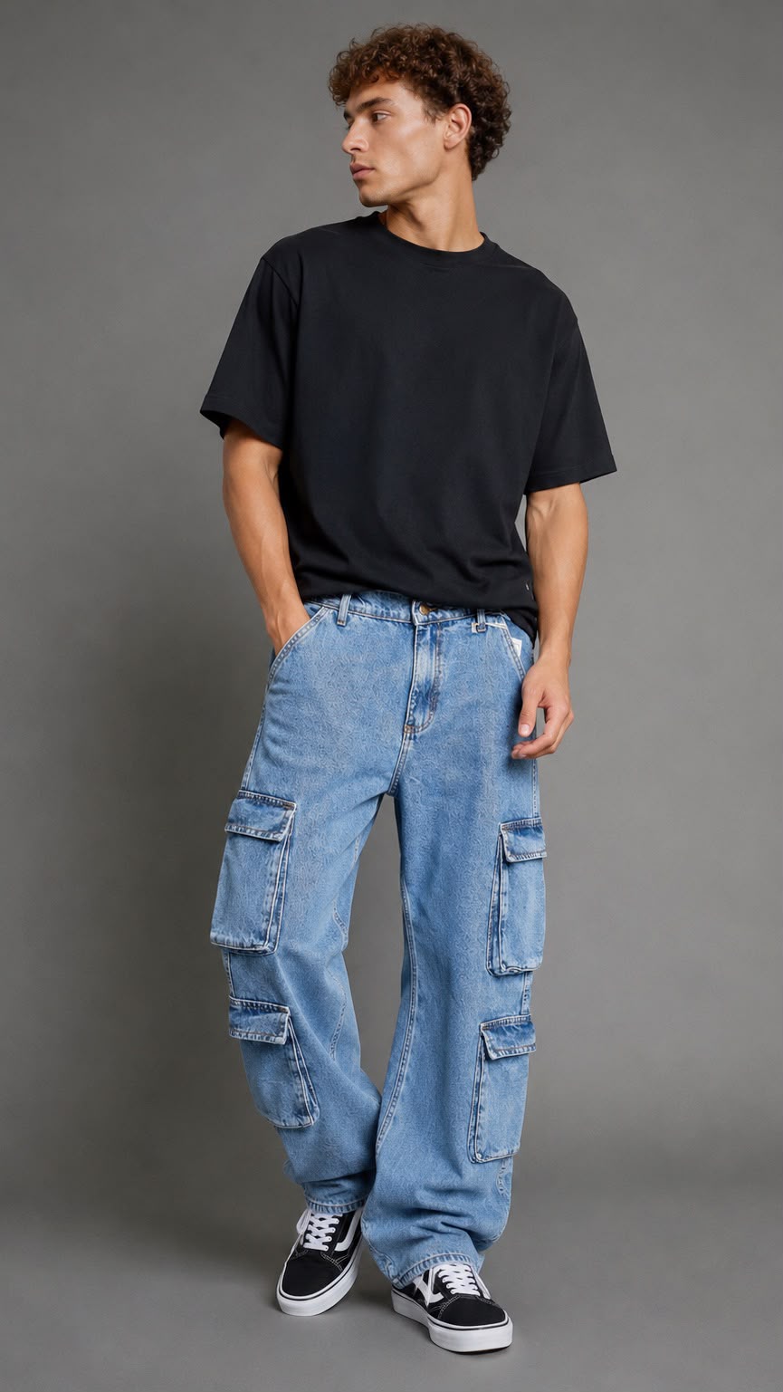 DENIM DUXON DOBLE CARGO