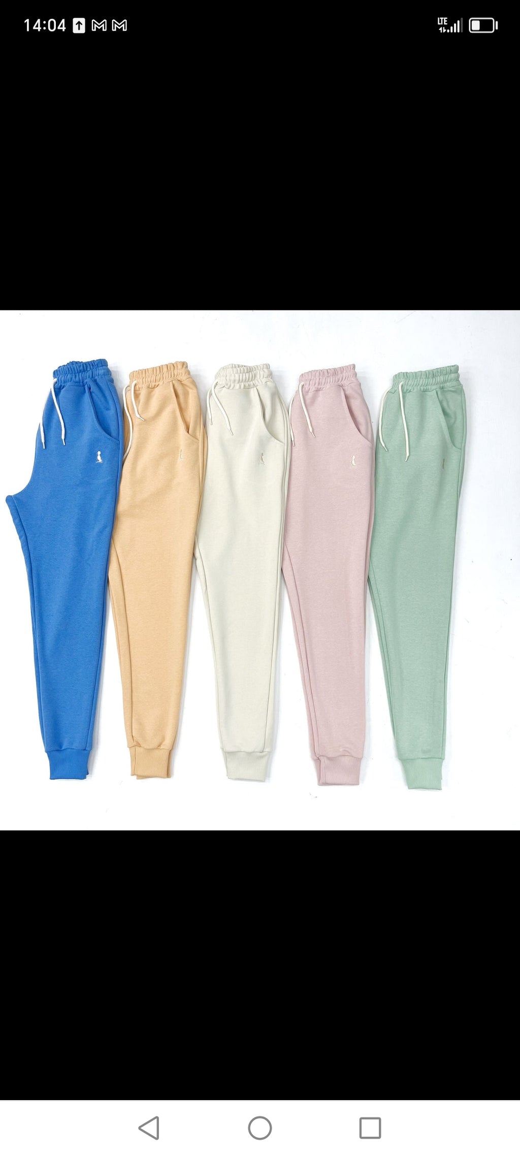 PANTALON JOGGER CON PUÑO VERDE CLARO