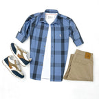 CAMISA A CUADROS AZUL