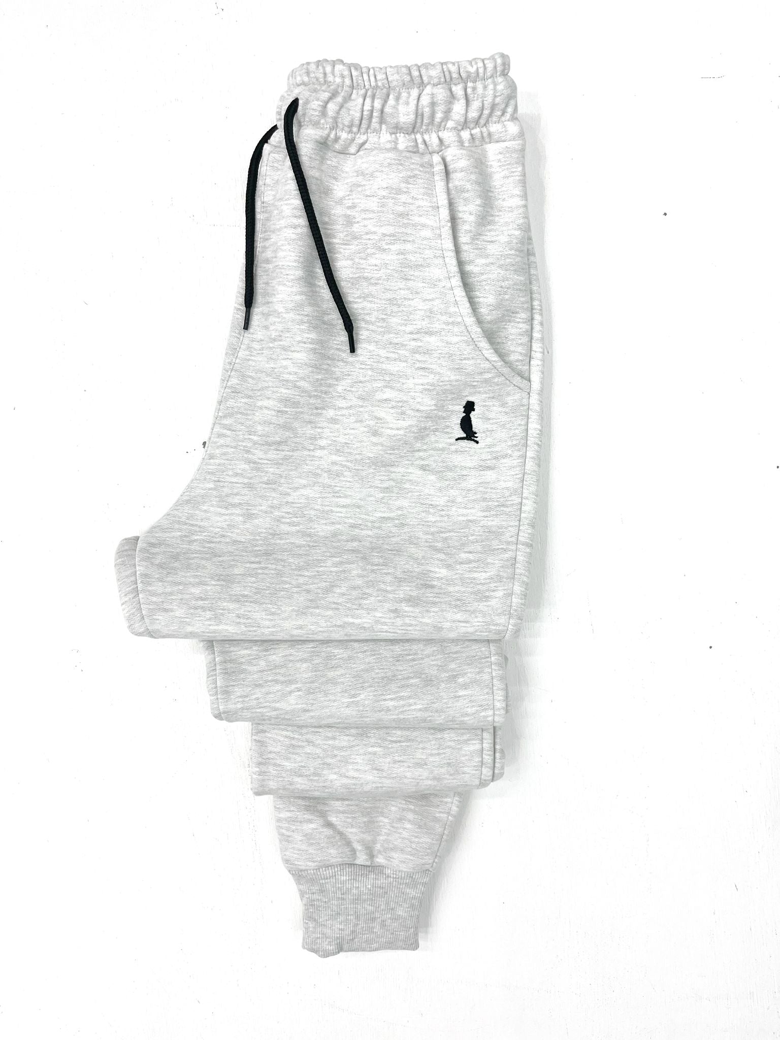 PANTALON JOGGER CON PUÑO GRIS CLARO