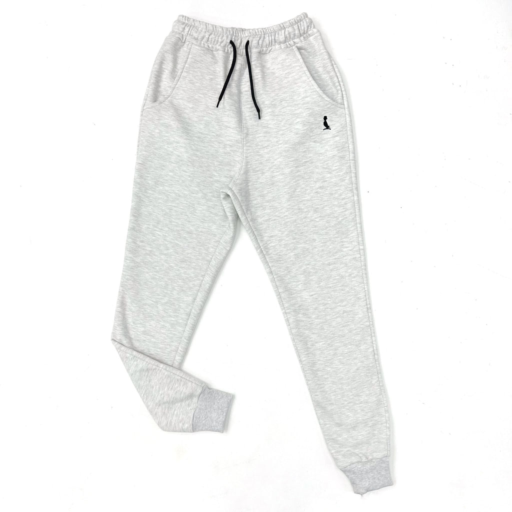 PANTALON JOGGER CON PUÑO GRIS CLARO