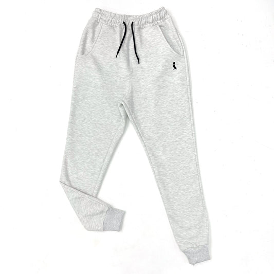 PANTALON JOGGER CON PUÑO GRIS CLARO