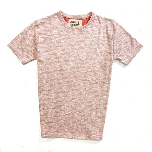 REMERA BASICA SALMON MELANGE