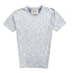 REMERA BASICA AZUL CLARO MELANGE
