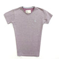 REMERA BASICA LILA JASPEADO